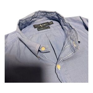 Ralph Lauren Yarmouth Vintage Cotton Blue Oxford Dress Shirt Men's Size 16 1/2